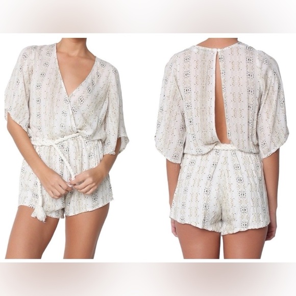 Faithfull the Brand Pants - Faithfull the Brand Fox playsuit romper Oasis print Size XS New with tag